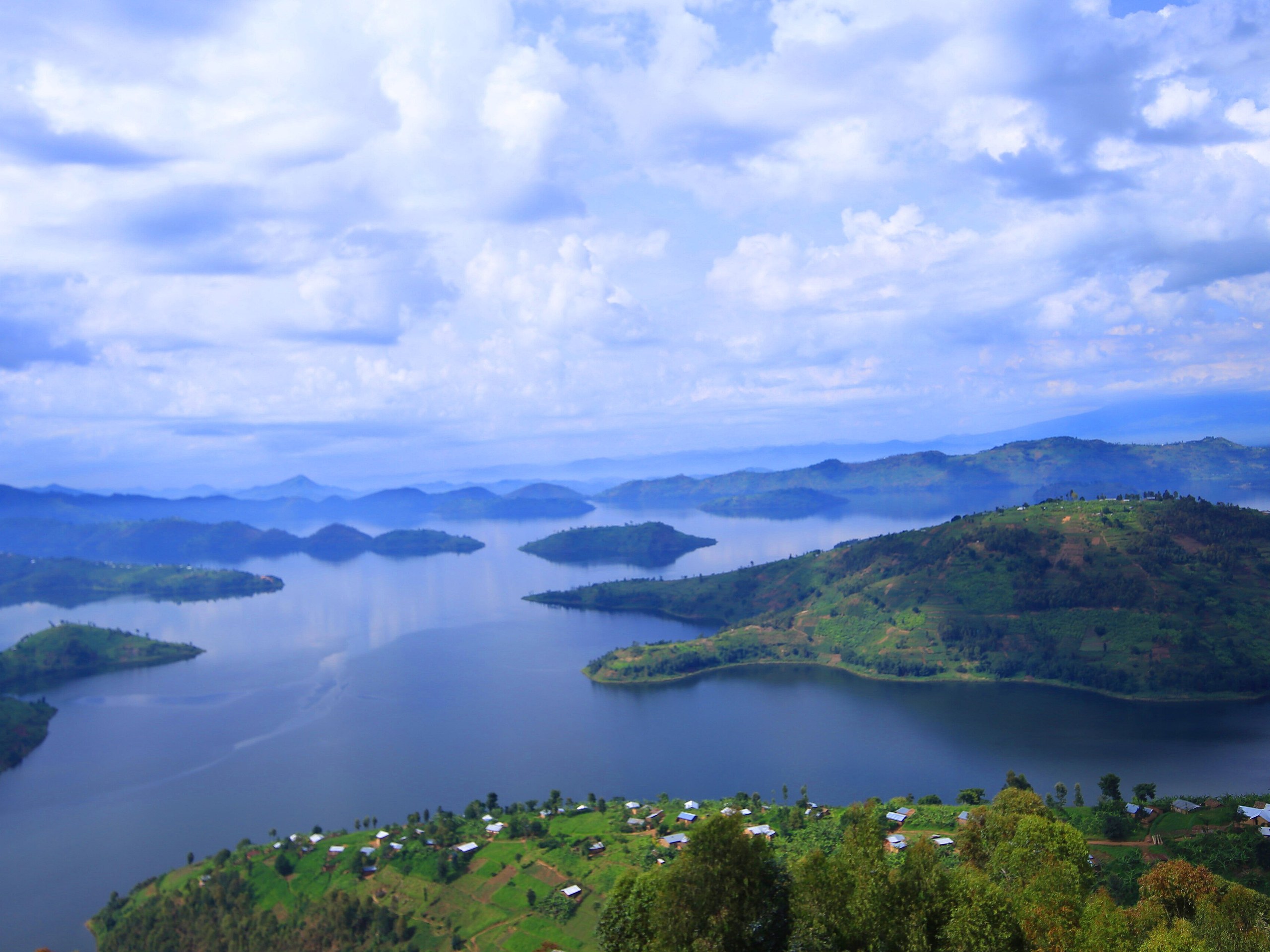 Twin Lakes Burera & Ruhondo — Volcanic crater lakes